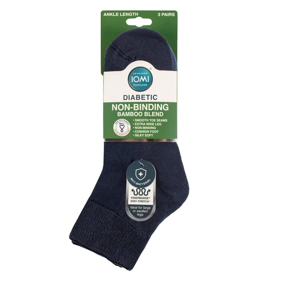 3er Pack Unisex Bambus Diabetikersocken für Knöchel Weich Atmungsaktiv Sanfte Passform Alltag - Image 2