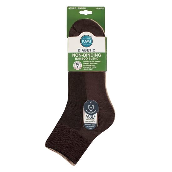 3er-Pack Unisex Bambus Diabetikersocken für den Knöchel, weich, atmungsaktiv, sanfte Passform für den Alltag - Image 2