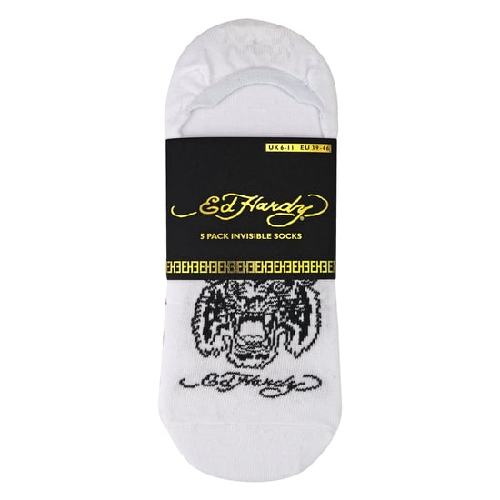 Ed Hardy 5er-Pack Herren Baumwollreiche, unsichtbare Low-Cut Sportsocken - Mehrfarbig - Image 2