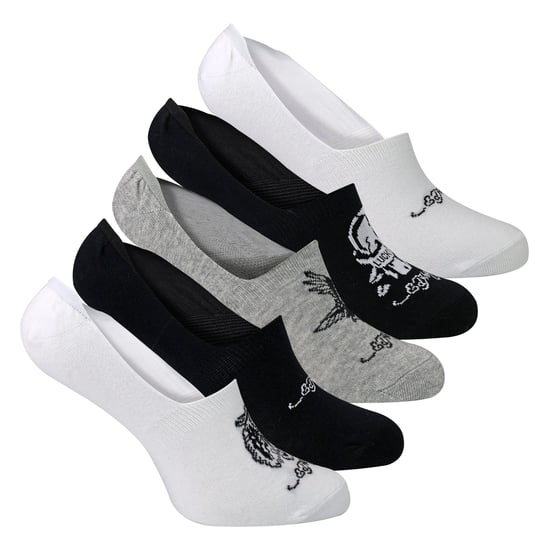 Ed Hardy 5er-Pack Herren Baumwollreiche, unsichtbare Low-Cut Sportsocken - Mehrfarbig - Image 3