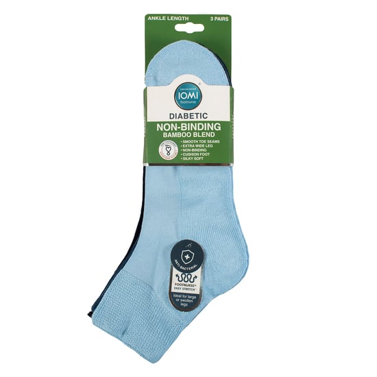3er Pack Unisex Bambus Diabetiker Knöchelsocken Weich Atmungsaktiv Sanfte Passform Alltag - Image 2