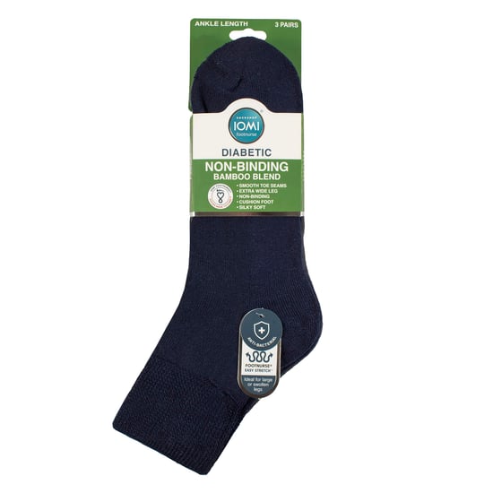 3er Pack Unisex Bambus Diabetiker Knöchelsocken Weich Atmungsaktiv Sanfte Passform Für Den Alltag - Image 2