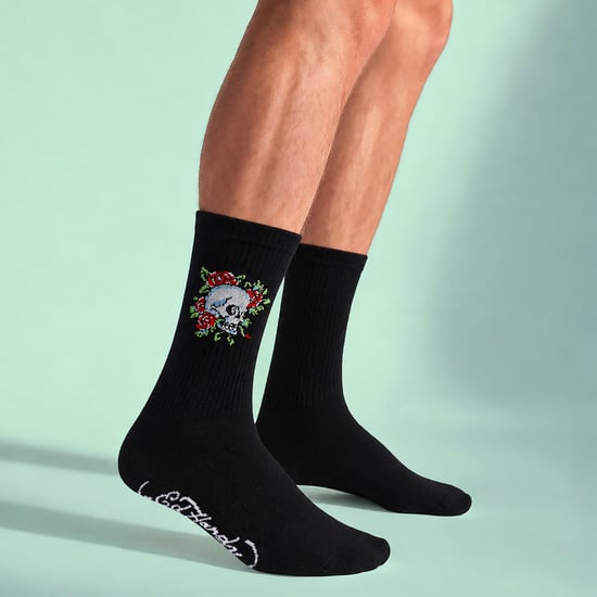 5 Paar Herren schwarze Crew atmungsaktive Socken - Image 5