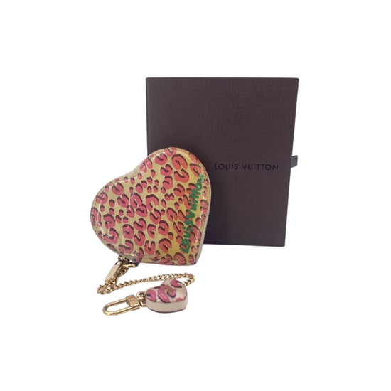 Louis Vuitton Geldbörse aus Lackleder, Stephen Sprouse Leopard Coeur - Beige - Image 2