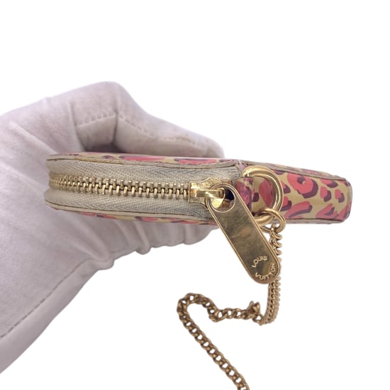 Louis Vuitton Geldbörse aus Lackleder, Stephen Sprouse Leopard Coeur - Beige - Image 4