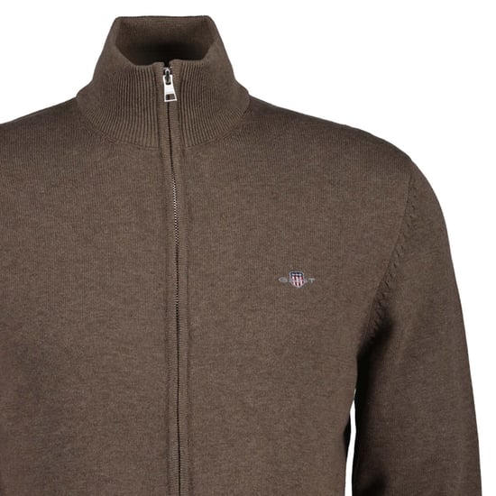 Gant Casual Cotton Zip Strickjacke - Image 2
