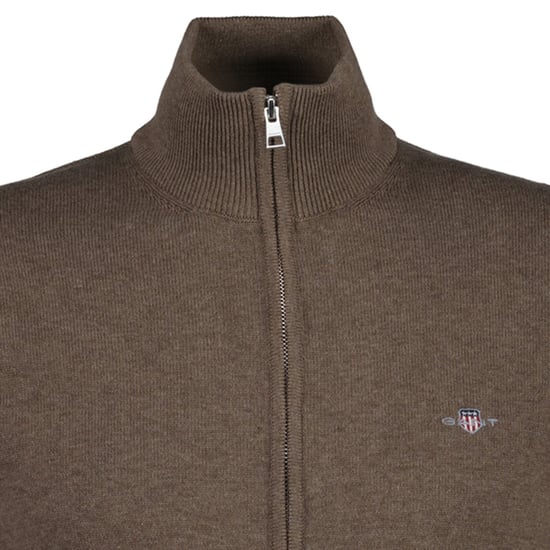 Gant Casual Cotton Zip Strickjacke - Image 3