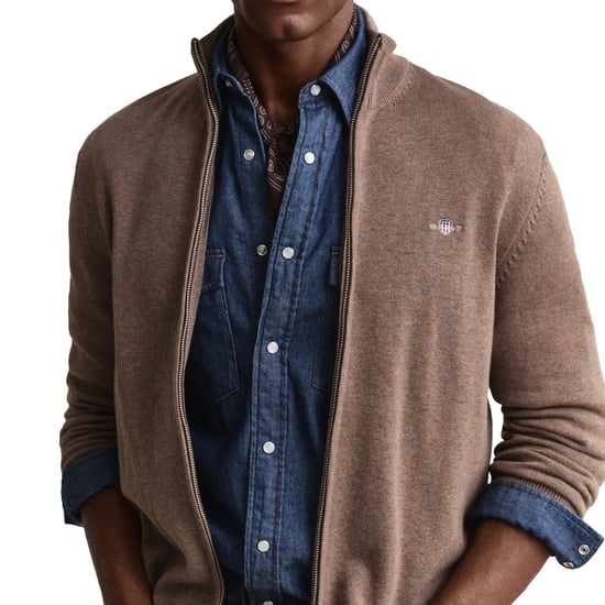 Gant Casual Cotton Zip Strickjacke - Image 6
