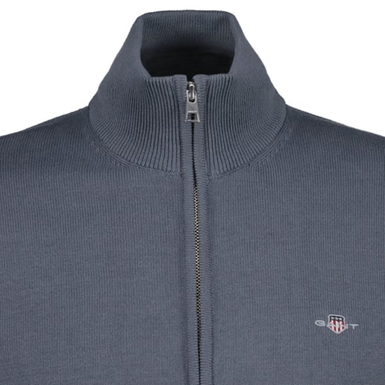 Gant Casual Cotton Zip Strickjacke - Image 3
