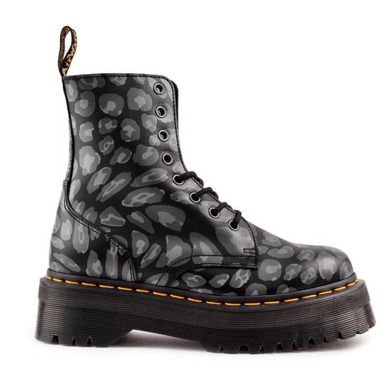 Einkaufen Für Jadon Verzerrte Leoparden-Rückhand Damenstiefel In Schwarz/Grau - Image 1