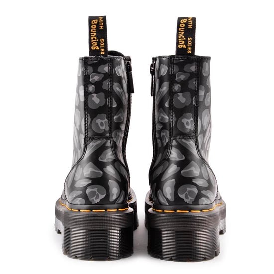 Einkaufen Für Jadon Verzerrte Leoparden-Rückhand Damenstiefel In Schwarz/Grau - Image 3