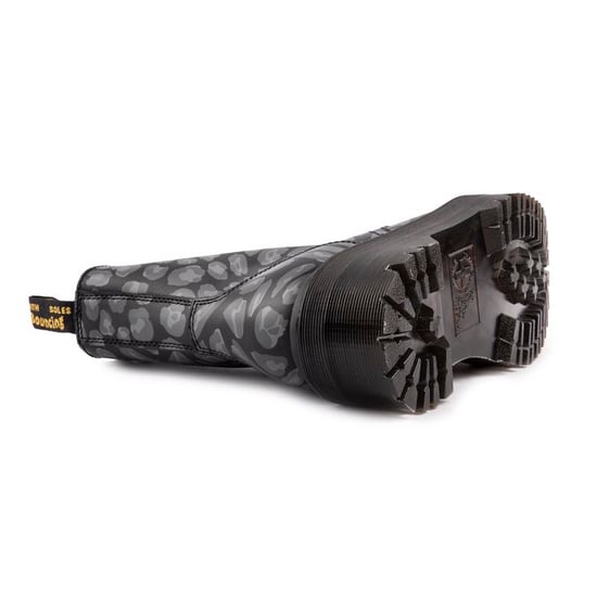 Einkaufen Für Jadon Verzerrte Leoparden-Rückhand Damenstiefel In Schwarz/Grau - Image 4