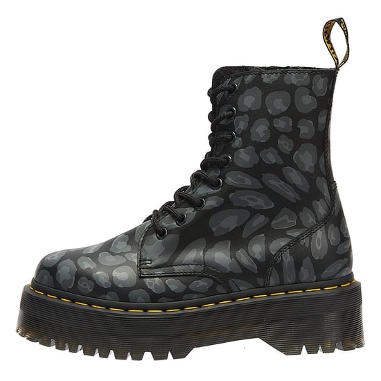 Einkaufen Für Jadon Verzerrte Leoparden-Rückhand Damenstiefel In Schwarz/Grau - Image 5