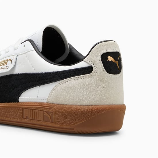 Puma Palermo Leder-Sneaker, Weiß/Schwarz - Image 5