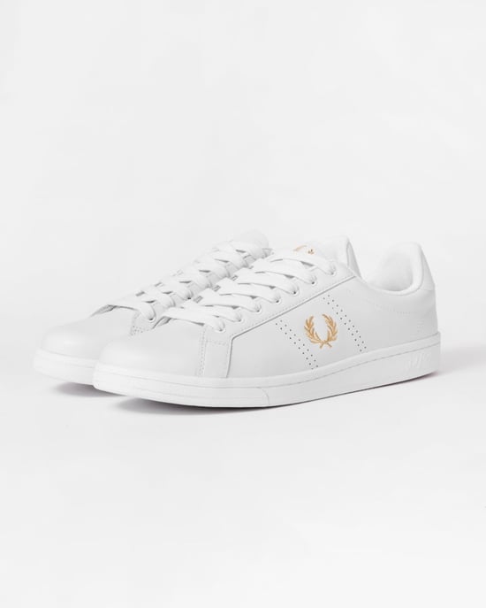 Fred Perry Cupsole Leder Herren Weiße Sneakers - Image 1