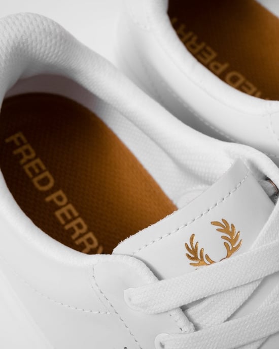 Fred Perry Cupsole Leder Herren Weiße Sneakers - Image 2