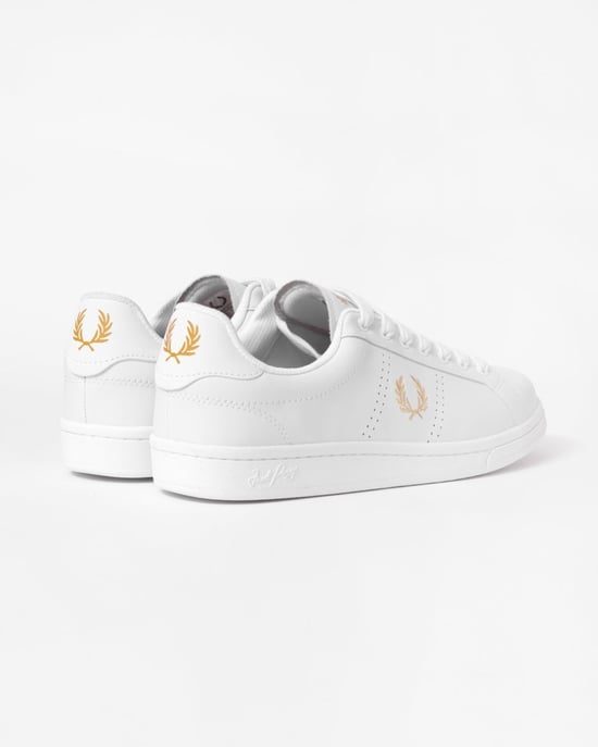 Fred Perry Cupsole Leder Herren Weiße Sneakers - Image 3