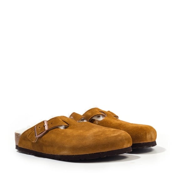 Birkenstock Boston Schurwoll-Nerz Hausschuhe - Image 2