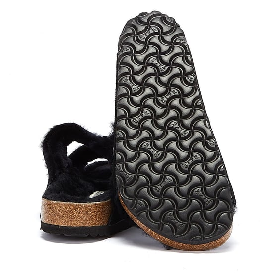 Birkenstock Arizona Pelz Schwarz Sandalen - Image 4