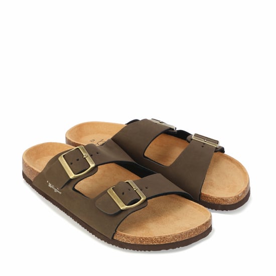 Sandales Port Buckle Original Penguin Pour Homme en Marron - Image 2