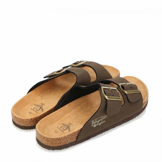 Sandales Port Buckle Original Penguin Pour Homme en Marron - Image 3