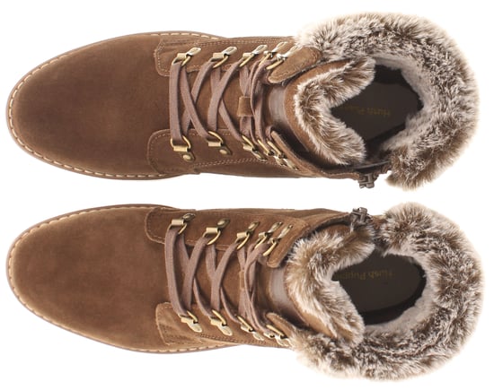 Hush Puppies Florence Leder Damen Schokoladenstiefel - Image 6