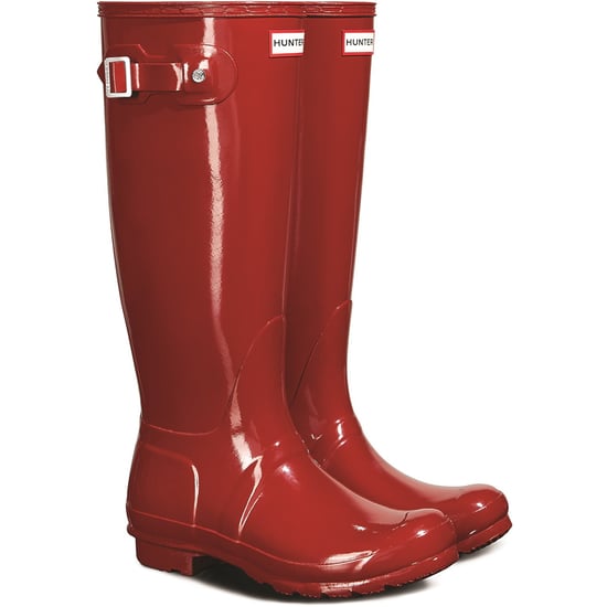Hunter Original Tall Gloss Patterned Wellingtons - Image 1