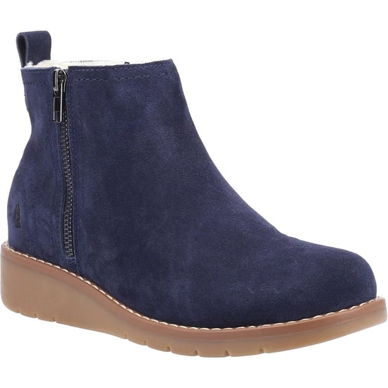 Hush Puppies Libby Wildleder Damen Stiefel In Marineblau - Image 2