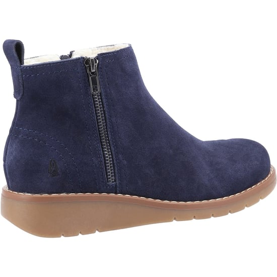 Hush Puppies Libby Wildleder Damen Stiefel In Marineblau - Image 3