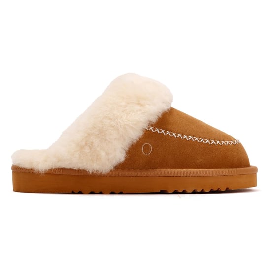 Osprey London Damen 'The Celeste' Kastanienbraune Wildlederschlappen - Image 5