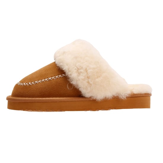Osprey London Damen 'The Celeste' Kastanienbraune Wildlederschlappen - Image 6