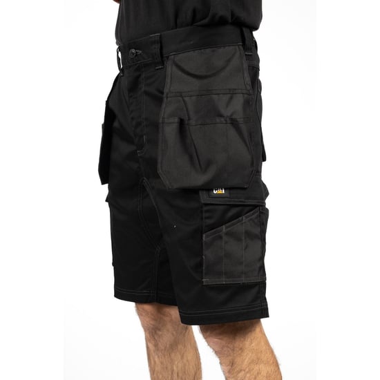 Caterpillar Essential Stretch Holster Polyester Herren Schwarz Arbeitsshorts - Image 3