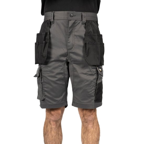 Caterpillar Essential Stretch Holster Polyester Herren Graue Arbeitsshorts - Image 1