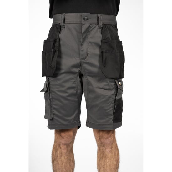 Caterpillar Essential Stretch Holster Polyester Herren Graue Arbeitsshorts - Image 2