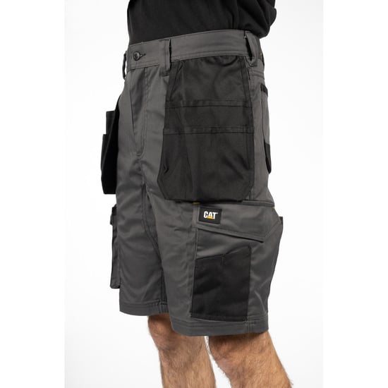 Caterpillar Essential Stretch Holster Polyester Herren Graue Arbeitsshorts - Image 3