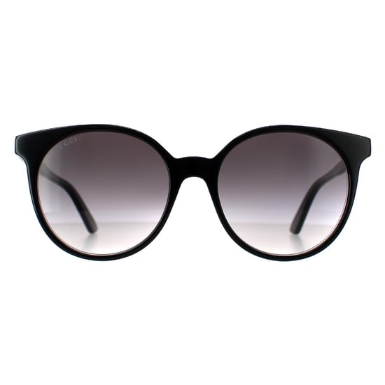 Gucci Runde Damen Schwarz Grau Verlauf GG0488S - Image 1
