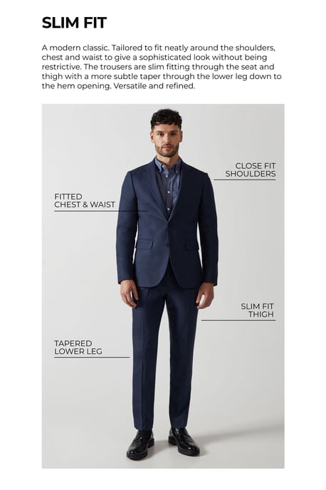 Slim Fit Navy Essential Waistcoat - Image 6