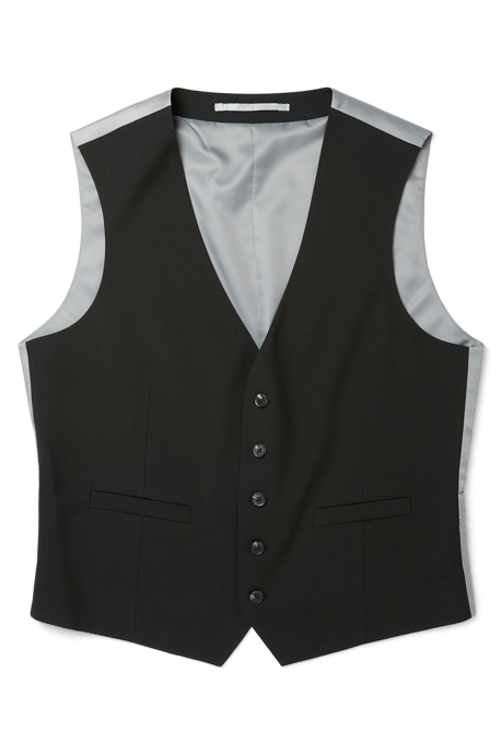 Tailored Fit Black Essential Waistcoat - Image 4