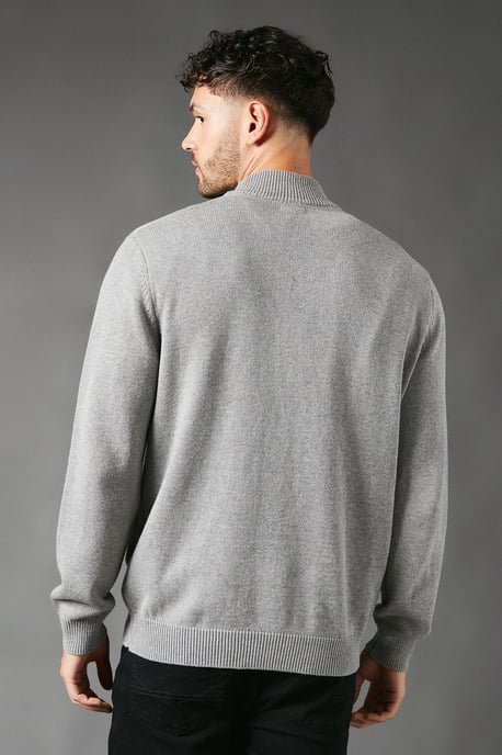Premium Pure Cotton Half Zip Funnel Jumper - Image 3