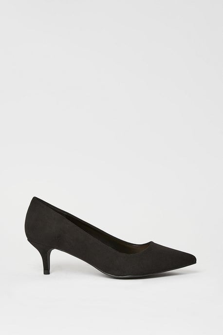 Wide Fit Dove Kitten Heeled Court Shoes - Image 2
