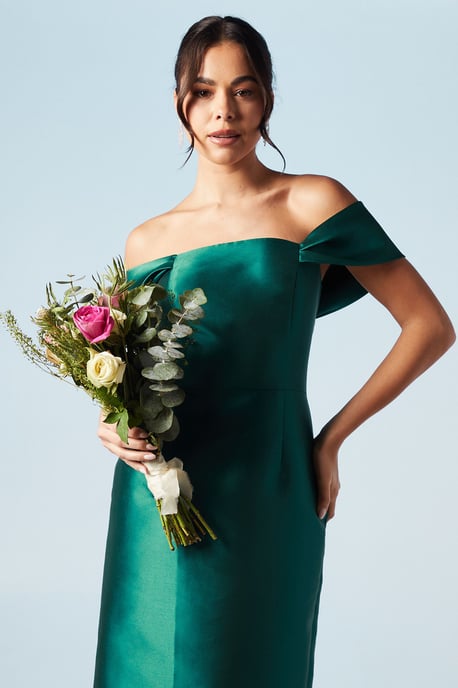 Twill Column Bridesmaids Dress - Image 4