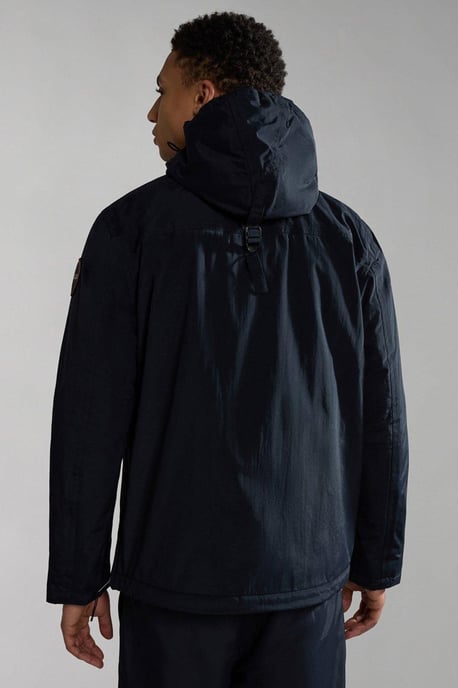 Regenwald Pocket Winter Anorak Jacke Schwarz - Image 2