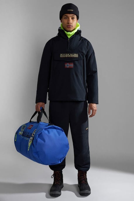 Regenwald Pocket Winter Anorak Jacke Schwarz - Image 5
