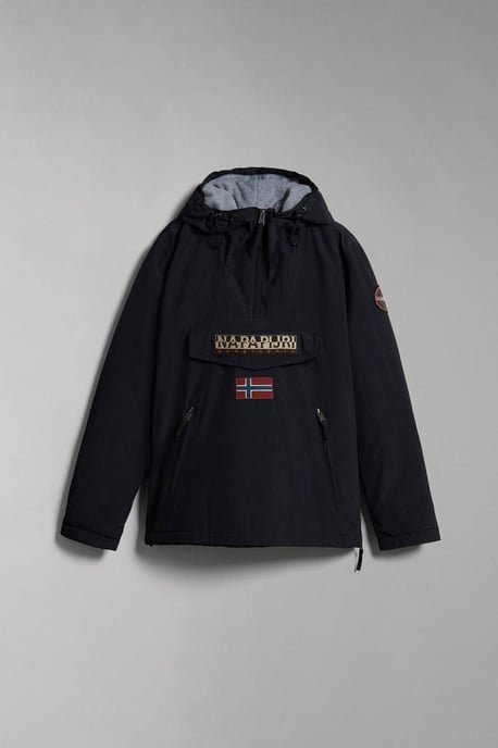 Regenwald Pocket Winter Anorak Jacke Schwarz - Image 6