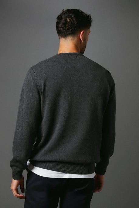 Premium Pure Cotton V-neck Jumper - Image 3