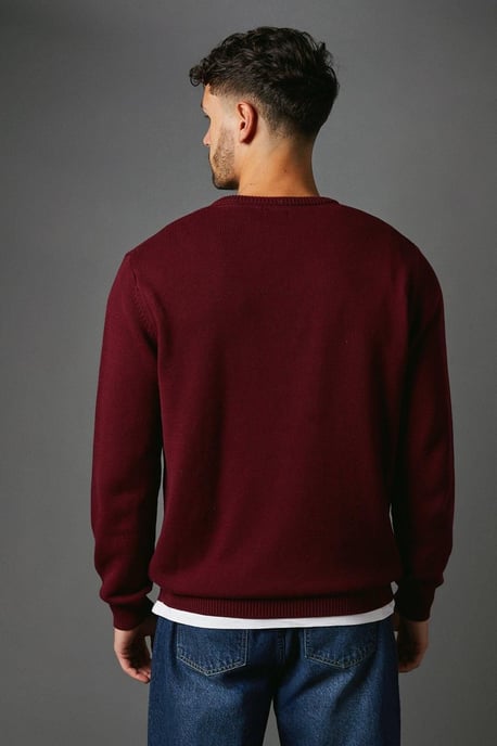 Premium Pure Cotton V-neck Jumper - Image 3