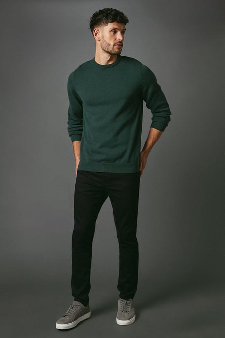Premium Pure Cotton Crew Neck Jumper - Image 2