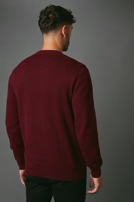 Premium Pure Cotton Crew Neck Jumper - Image 3