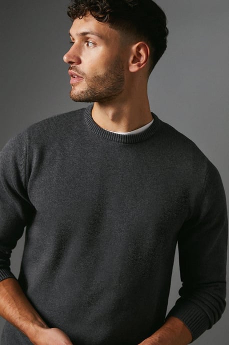 Premium Pure Cotton Crew Neck Jumper - Image 4
