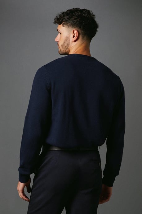 Premium Pure Cotton Crew Neck Jumper - Image 3